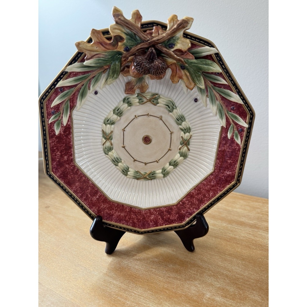 Fitz and Floyd Equestrian Collection Small Trap Chestnuts And Garland